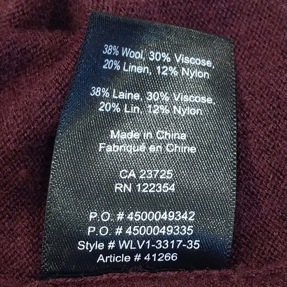 Babaton Linen/Wool V-Neck - Picture 5 of 5